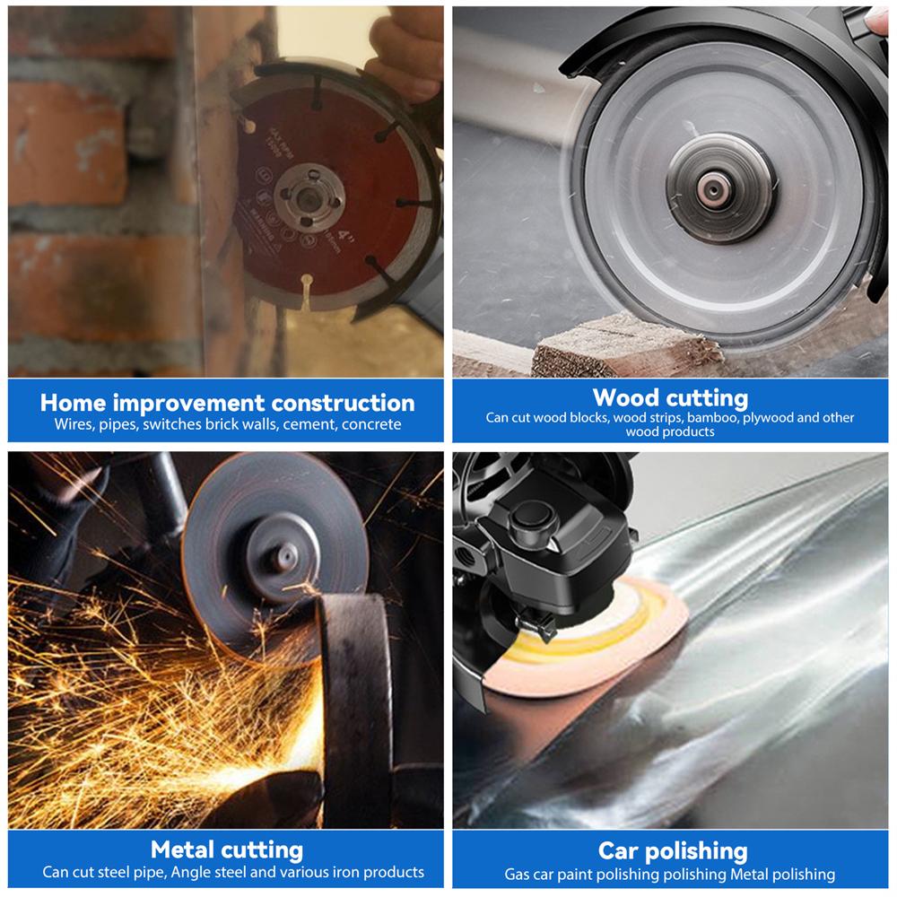 550W 12V Mini Electric Angle Grinder Handheld Cordless Rechargeable Cutting Grinding Polishing Machine With 2PCS Battery