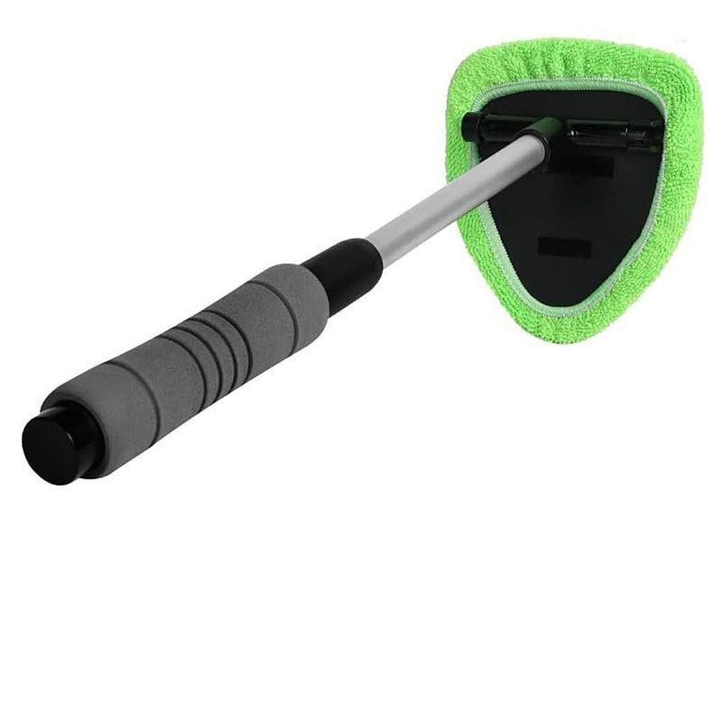Telescopic Microfiber Car Window Cleaning Brush & Scraper