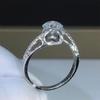 Imitation Mozambican Diamond Angel Kiss Ring Female Super Flash Eight Hearts Eight Arrows Love Zir*****Pen Diamond Ring