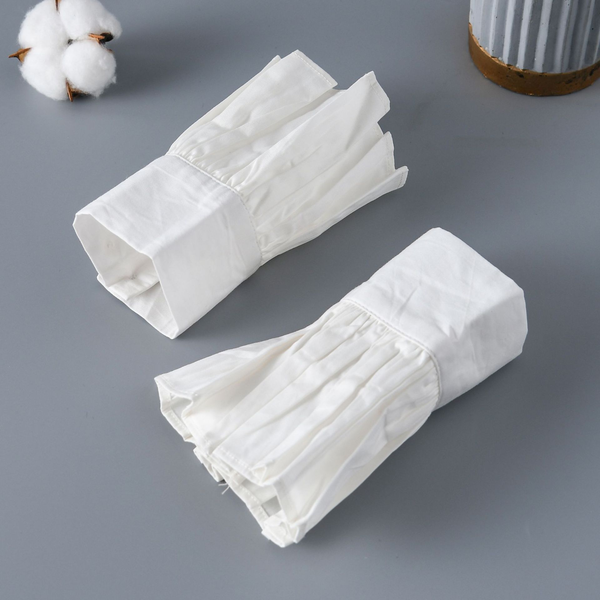 

Cotton Stand Fake Collar for Women and Mens Suit Casual Half Shirt Detachable Collar Ladies Blouse Tops Sweater Fake Cuff Set