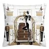 Fashion Illustration Pillowcase, Girl's Favorite Cushion Cover, Sofa Decoration Cushion Cover Home Decoration 50x50 40x40 60x60