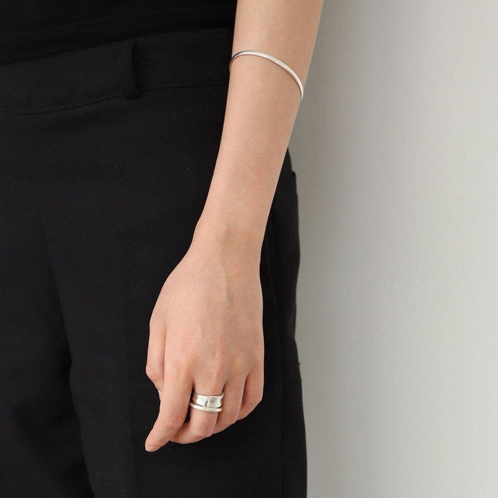 [ Modernlike / Headquarters Genuine ] Silver 925 C Open Bangle Bracelet