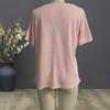 Damen Oberteile Slim Fit Kurzarm Überkreuz V-Ausschnitt Pullover Oberteile Einfarbige Weicher Stoff Sommer Shirt Täglich