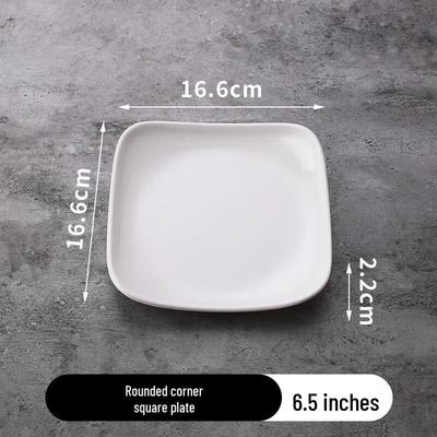 Assiette carrée en mélamine commerciale Shengxinhui