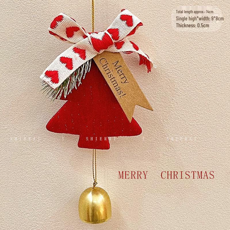 Imitation Noble Mini Christmas Wreath Car Ornament: Festive Window Display Pendant