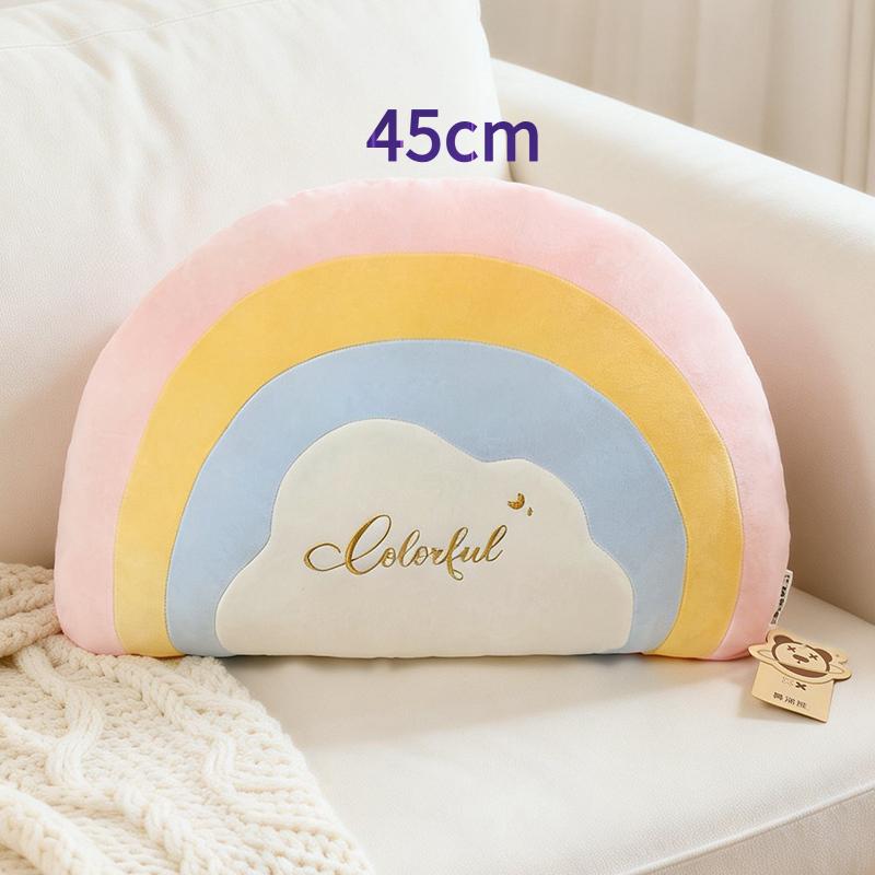 Cartoon Cute Rainbow Rajiformes Cloud Plush Toy Kawaii Stuffed Fluffy Anime Plushies Throw Pillow Doll Soft Kids Gift For Girls