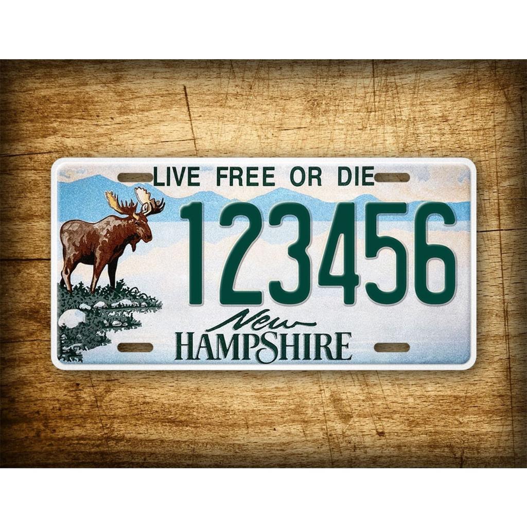 Personalized New Hampshire Live Free or Die Custom Metal Sign Waterproof Wall Decor