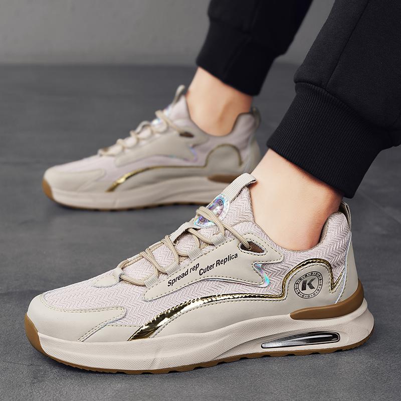 Fashion Men Sneakers Fashion Breathable Tennis Male Casual Running Shoes Non-Slip Knit Lightweight Walking All-Day Comfort Gym Mens Snea