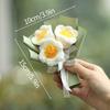 Kitting Flower Bouquet Crochet Flower Artificial Woven Flower Wedding Guests Gifts Teacher's Day Christmas Gifts