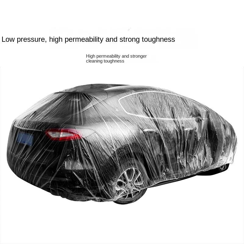 Car Dust Cover Waterproof Car Transparent Film Transparent Car Cover for Sedan SUV Van for Vehicle Automobile