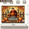 1 Piece Colorful Fruit Corn Flower Thanksgiving Party Theme Thanksgiving Banner Poster Party Banner Decoration Supplies