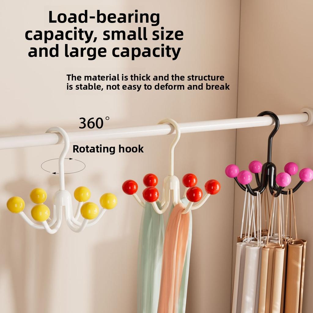 Multipurpose Six Claw Hook for Hat, Towel, Bag Storage in Nordic Style