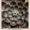 Antique Lotus Multi-Hole Zen Incense Holder and Tray