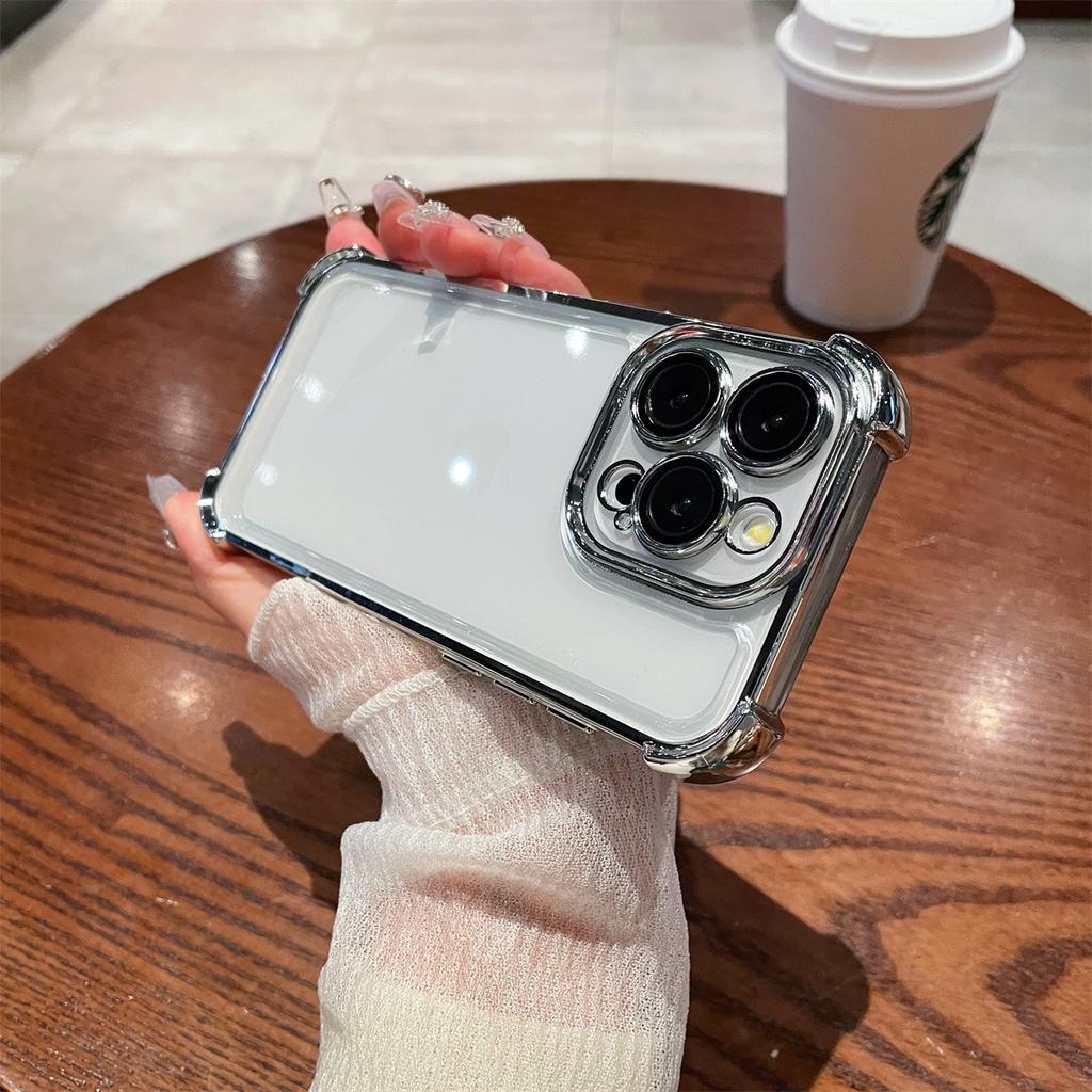 Anti Drop for IPhone17 Phone Case for Apple 16promax New 16 Lens Film 15pro Transparent