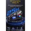Q58-MAX Motorcycle Helmet Bluetooth Headset Intercom LED Lighting Dual 500M IP65 Rateddeep Waterproof Stereo FM Radio Interphone