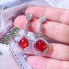 Diamond Water Drop Geometric Earrings Light Luxury Temperament Versatile High-End Jewelry