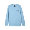 Skechers Simple College Knitted Embroidered Pullover Sweatshirt Unisex Sweatshirt Sky-Blue L324U106-04K4