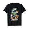 Its Fish Oclock Somewhere Fun Times Summer T Shirt Vintage Casual Homme Soft Top For Everyday Wear Versatile Stretched