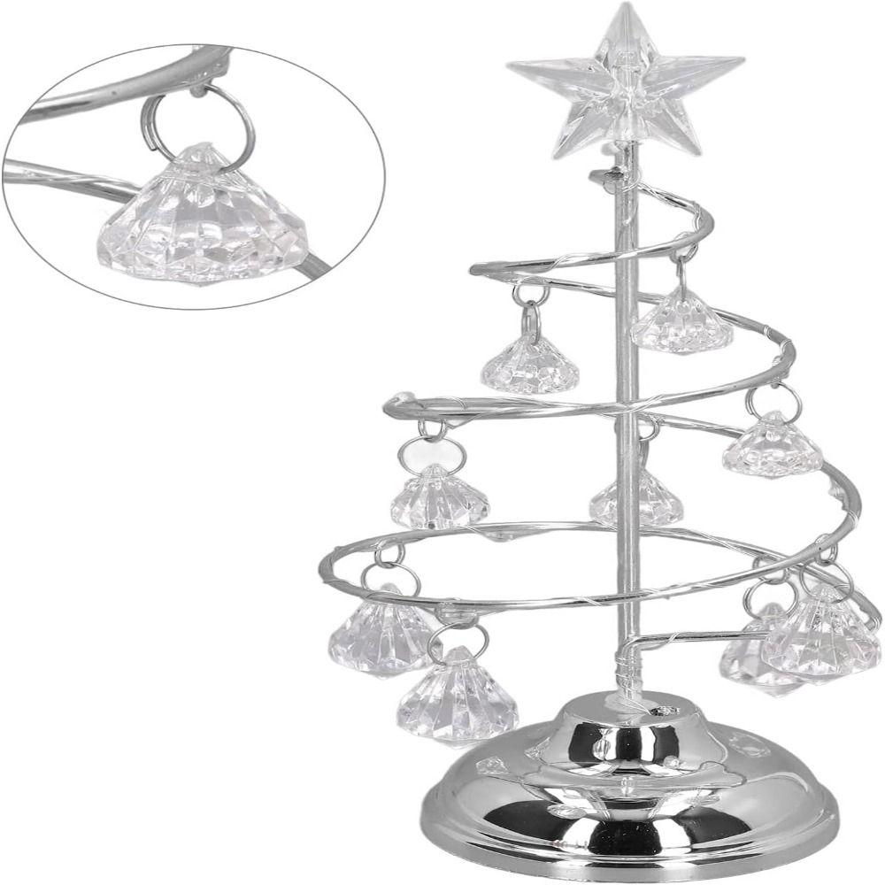 Golden Xmas Decorations Table Lamp Colorful Christmas Tree Lamp Bedside Lamp  Valentine's Day