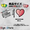 4 Pieces Heart Mini Beginner Mark Car Bike Car Sticker SignStore Product Made in Japan (Pink, Paper)