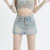Female Denim Short Skirt High Waist Slimming A-line Skirt Summer Retro Denim Shorts