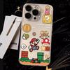 Transparent Cartoon Mario iPhone 17 Pro Max Case: Full Coverage, Anti-Drop, Summer Thin Shell