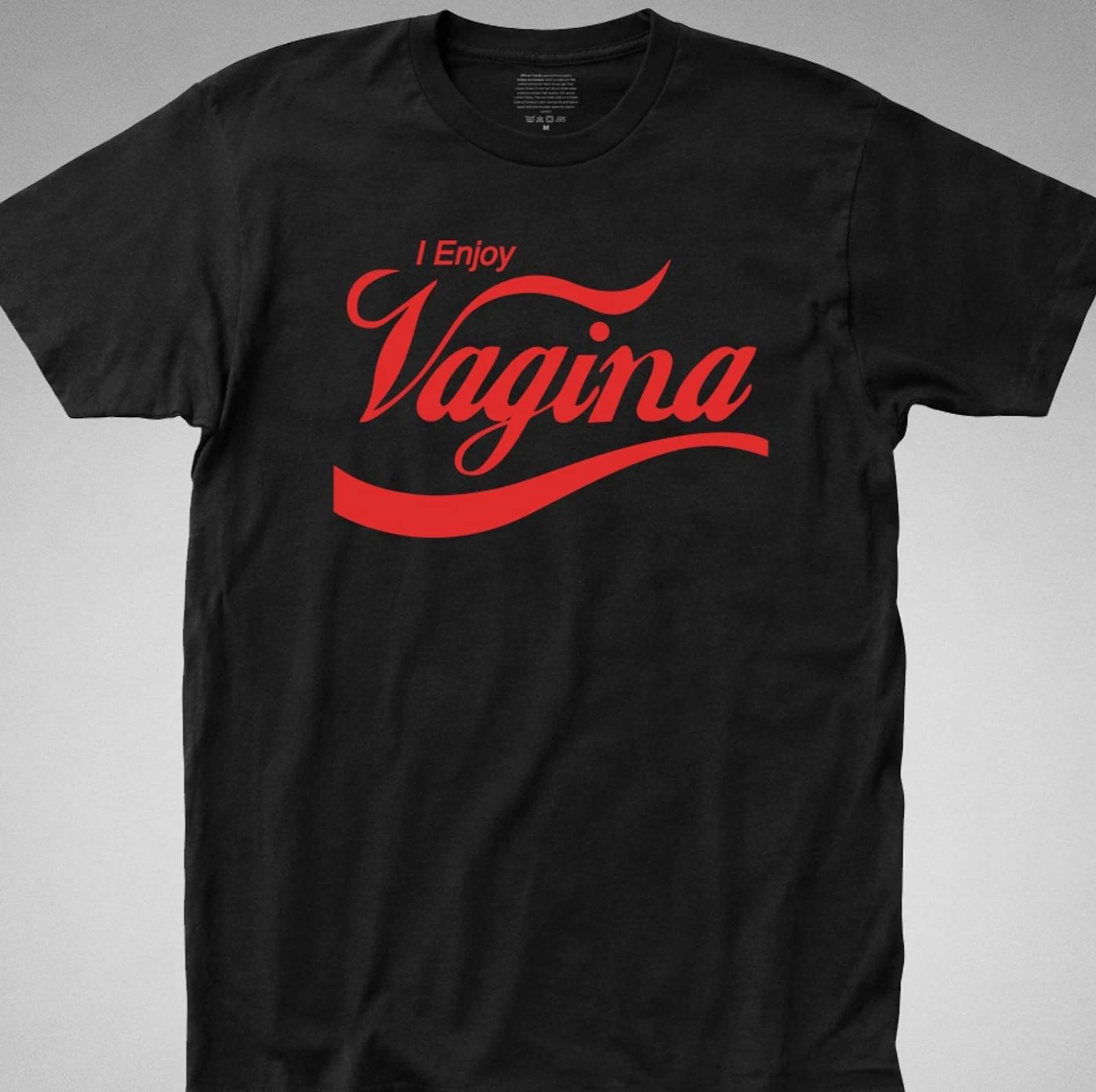 I ENJOY VAGINA Men s Tee T-SHIRT Funny Cool Coke coca cola Like College Red XL