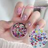 1 Box Glitter Star Nail Sequins 3D Charming Mixed Color Candy Colored Nail Flake Five-Point Star Nail Art Decor Diy Accessor