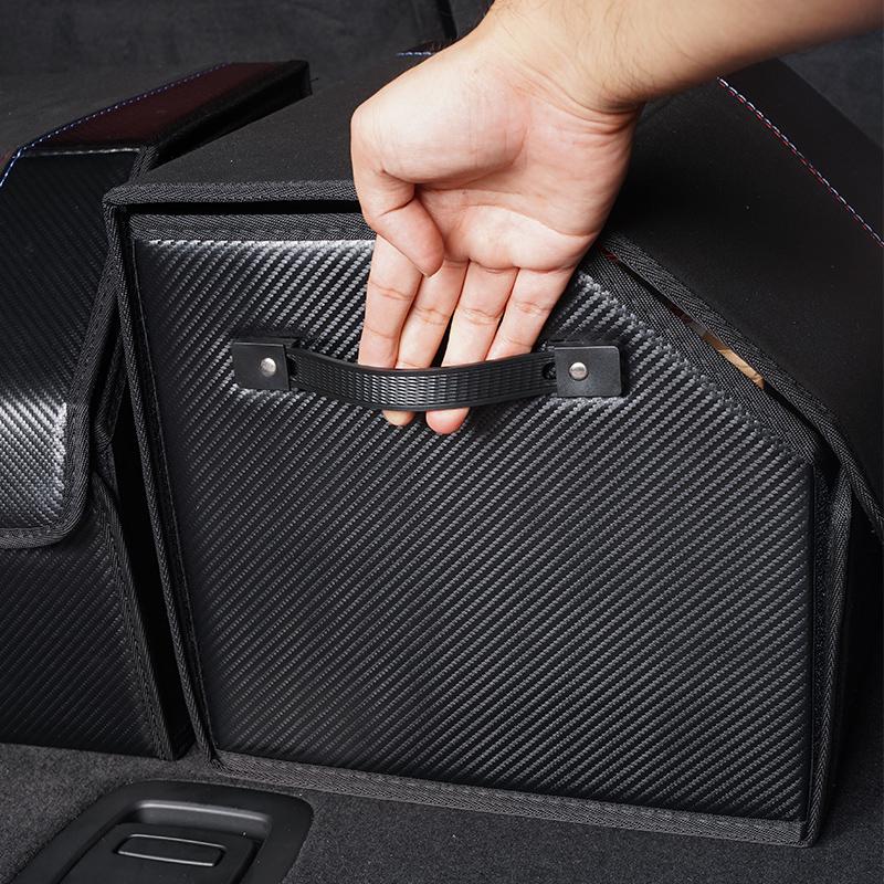 Car Suede Trunk Organizer Large Capacity Foldable Storage Box For Jeep Renegade Wagoneer Avenger Recon Wrangler JK Gladiator AKZ1