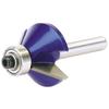 Draper 75340 Chamfering Router Bit 1/4" Tungsten Carbide Tip 30 X 45 Mm (Import Great Britain)