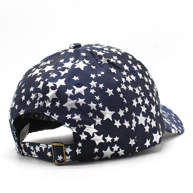 Hat Female Full Screen Star Print Baseball Cap Spring Spring Couple Outdoor Leisure Shade Cap Male