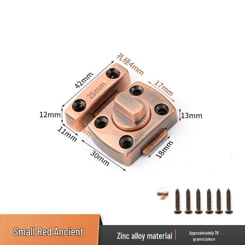 Zinc Alloy Anti-theft Sliding Door Lock with Rotating Bolt