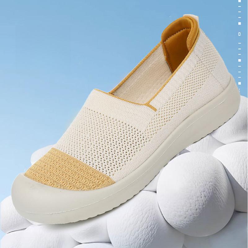 Summer Women's Flat Shoes Lightweight and Comfortable Casual Shoes Breathable Mesh Shoes Fashionable and Versatile