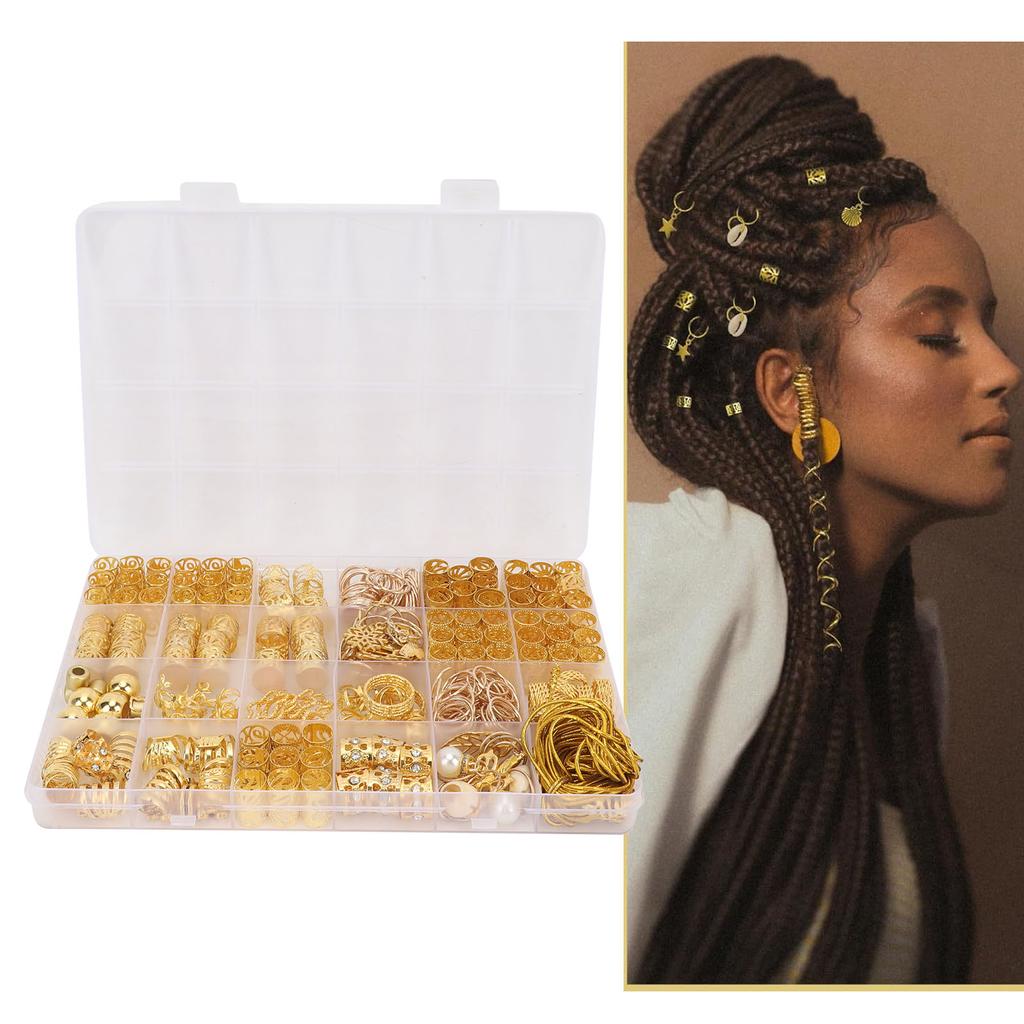 Hair Jewelry for Braids Metal Coil   Cuff Pendant Alloy Hair Braid Accessories Loc Dreadlock Beads Jewelry