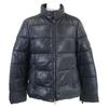 Loewe [Good Condition/Domestic Regular] M1248160TU Lamb Leather Anagram Patch Down Jacket 40 NavyUsed