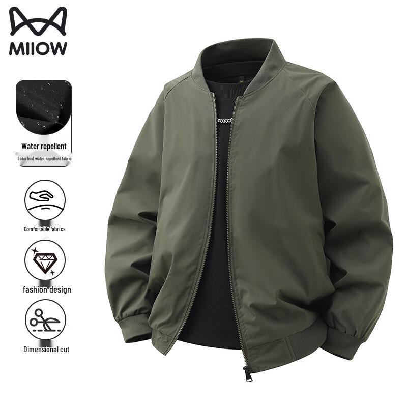 

Maoren Men s Versatile Baseball Collar Jacket 2XL