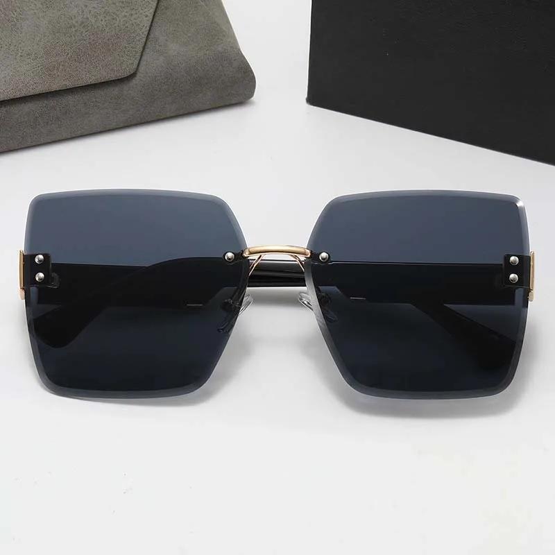 Luxury Square Sunglasses Women Men Brand Designer Vintage Sun Glasses Female Male Fashion Rimless Shades Mirror