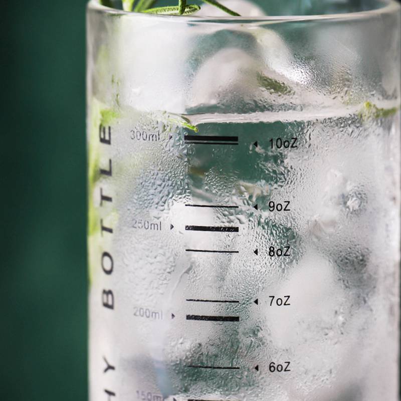 Explosion-proof Split High Boric Silicon Glass Take The Metric Cup Yogurt Cup Tim Cup Milk Cup Breakfast Cup 300ml