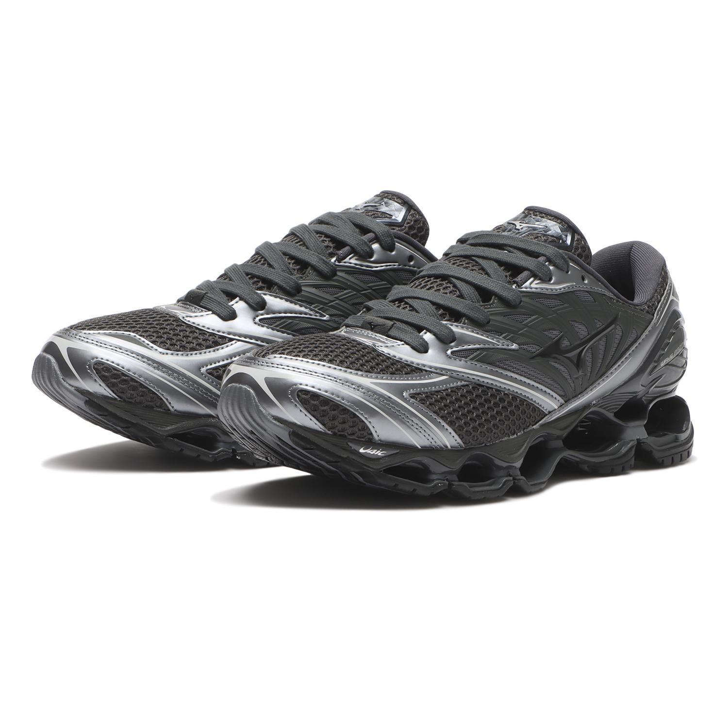 D1GA251103 Mizuno Wave Prophecy LS Black Metallic Grey (Men s) 10