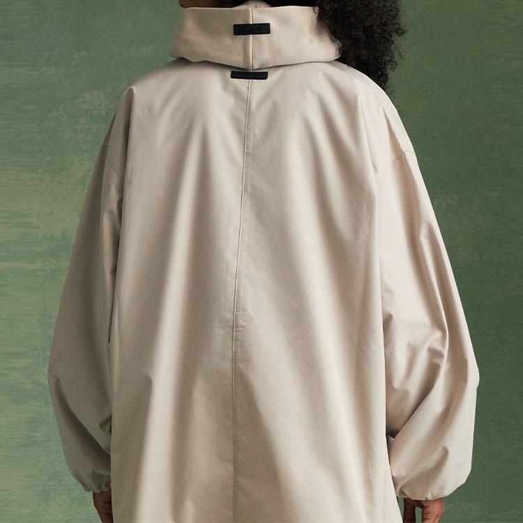 Fear of God Essentials Button Down Shirt Silver Cloud Men Tops Grey 186BT234022F