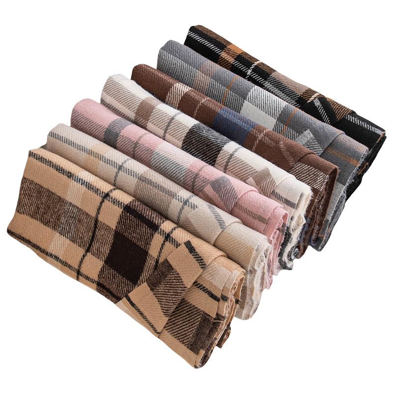British Style Scarf Women's Atmosphere New Scarf Autumn and Winter Thickening Versatile Atmosphere Warm Scarf