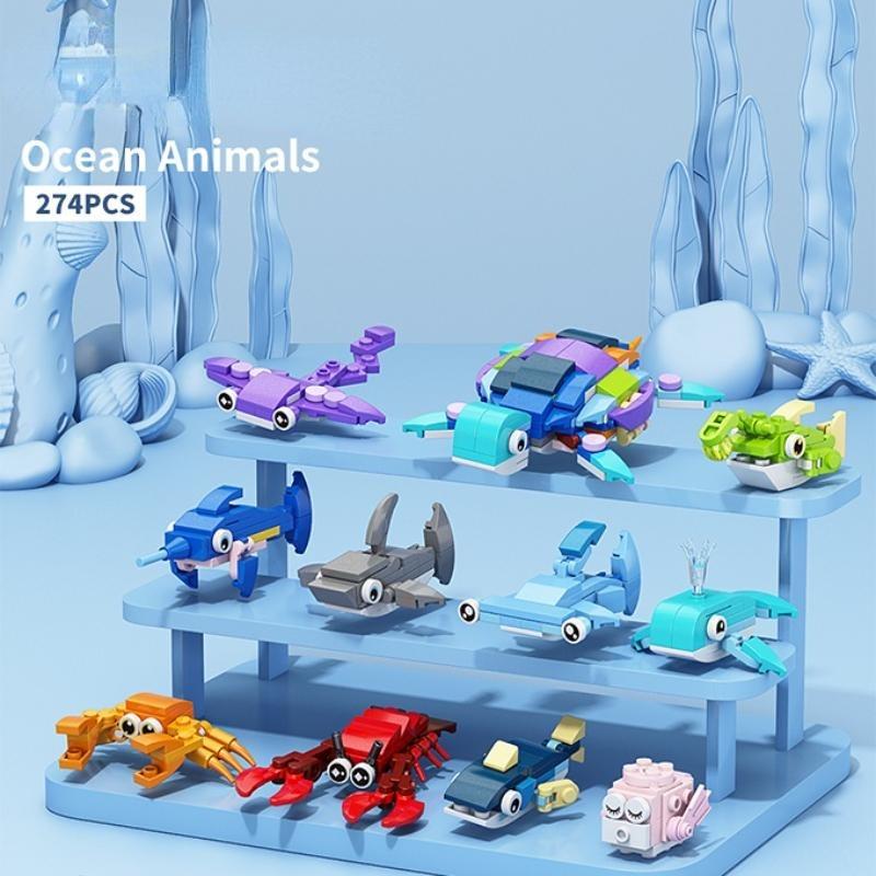 Esperto Creativo Mini Insetti Modello Animale Blocco Costruttivo Mattoncini Farfalla Modello Educativo Kit 10 in 1 Giocattolo Regalo di Compleanno per Bambini