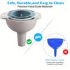 Set of Funnels for Filling Bottles Funnels with Detachable Strainer Filter Oil Funnel Funnel for Liquid Dry Ingredients and Powder