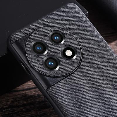 Para OnePlus 11 5G Funda de Teléfono con Textura de Tela TPU Antiarañazos Funda Protectora