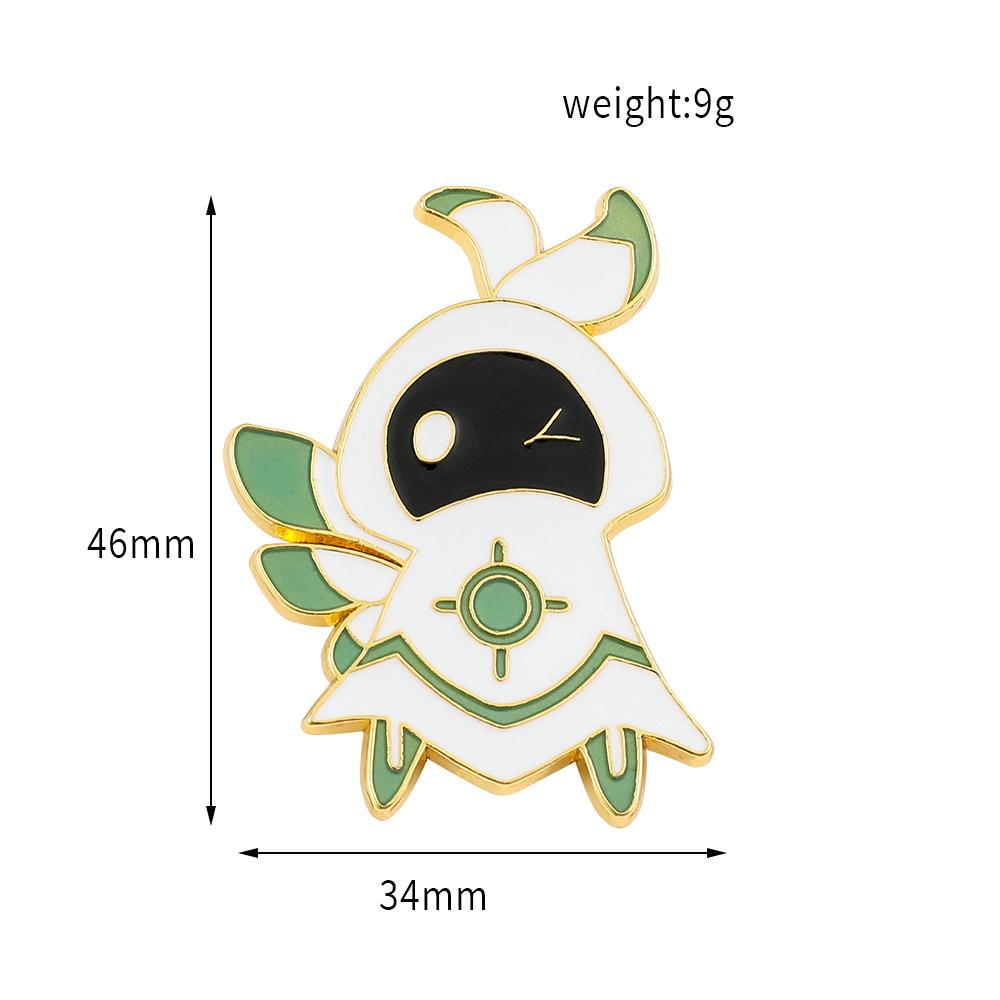 Game Genshin Impact Brooch Diluc Barbara Fischl Klee Paimon Cartoon Character Pins Badge Jewelry Accessories Gift for Fans