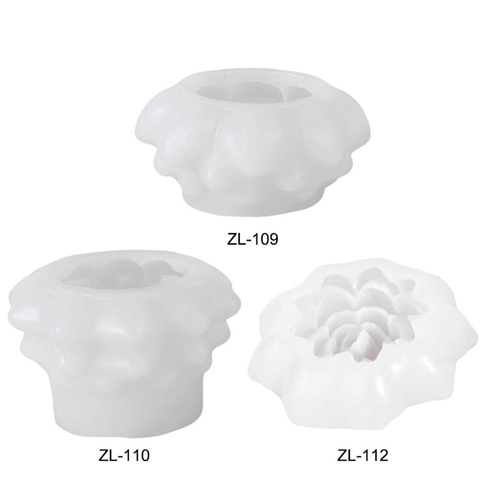 Lotus Cake Chocolate Silicone Mold Flower Peony Candle Mold 3D Lotus Aroma Plaster Candle Silicone Mold Candle Cup Storage Box