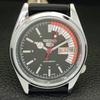 VINTAGE REFURBISHED SEIKO 5 AUTOMATIC 6309A JAPAN MENS BLACK WATCH A441107-4 Sk-a441107