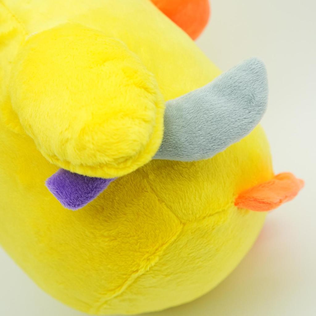 Adorable Plush Duck with Knife - Soft Cartoon Pillow