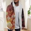 Men'S Winter Zipper Hooded Fleece Sweatshirt With Patch Pocket Casual Jacket