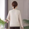 Mom's Versatile Long-Sleeve Knitted Sweater for Middle-Aged and Elderly Women - Elegant Pullover for Spring and Autumn.